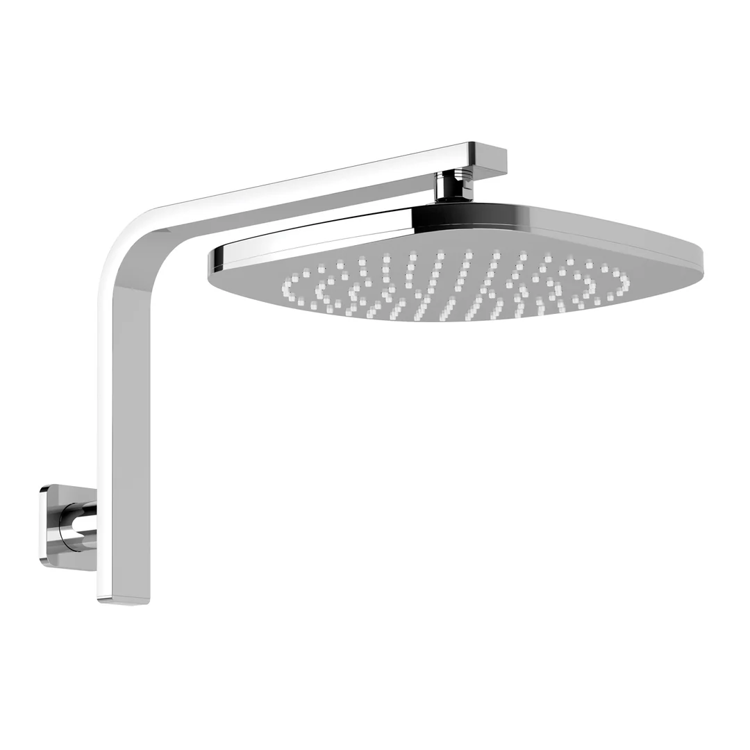 Phoenix Nuage High-Rise Shower Arm and Rose Chrome