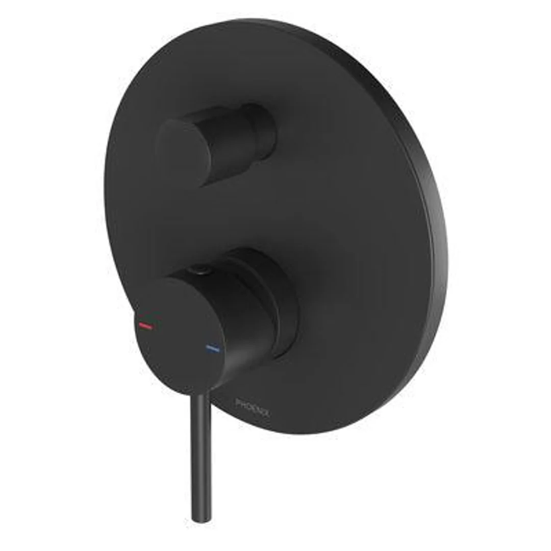 Phoenix Pina Shower/Bath Divertor Mixer Trim Kit Only Matte Black 153-7940 - Image 2