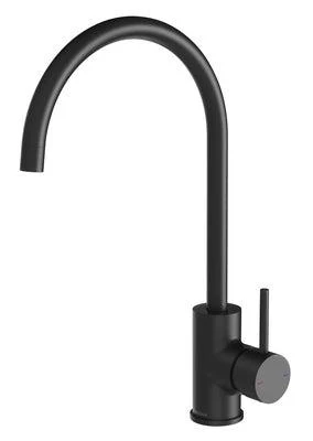 Phoenix Pina Sink Mixer 200Mm Gooseneck Matte Black 153-7330-10 - Image 3