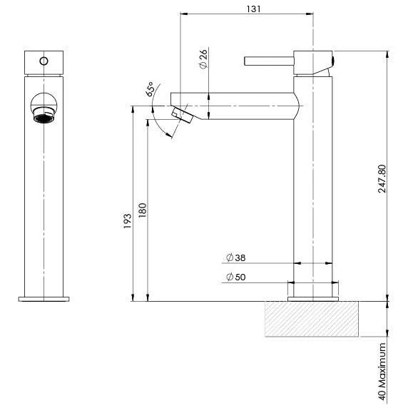 Phoenix Pina Vessel Mixer - Brushed Nickel - Image 3