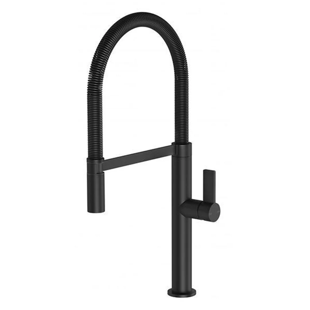 Phoenix Prize Flexible Coil Sink Mixer - Matte Black - Image 2