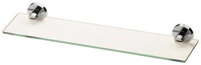Phoenix Radii Glass Shelf Round Plate - Chrome