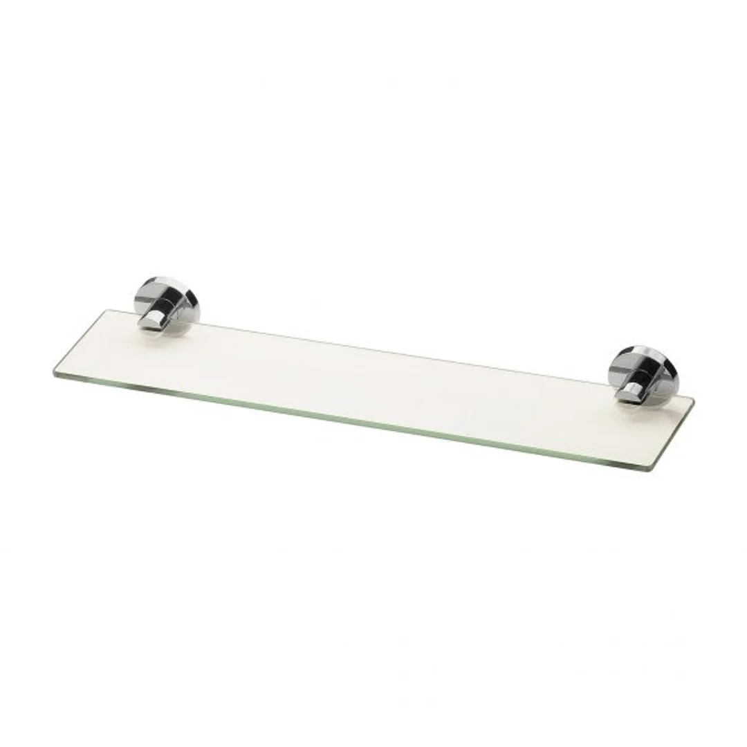 Phoenix Radii Glass Shelf Round Plate - Chrome - Image 2