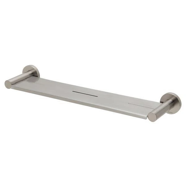 Phoenix Radii Metal Shelf Round Plate - Brushed Nickel 450mm - Image 3