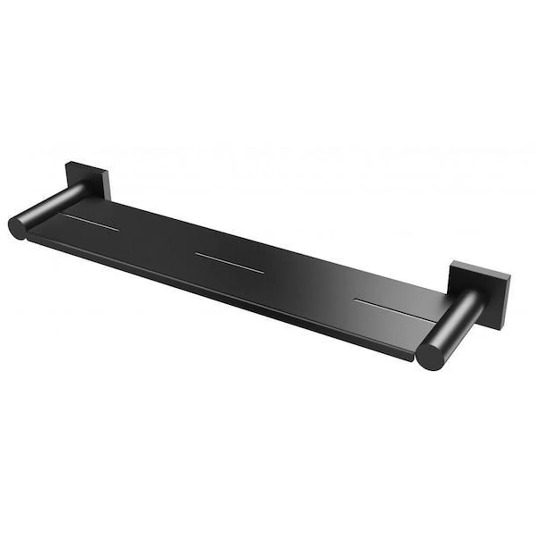 Phoenix Radii Metal Shelf Square Plate-Matte Black 450mm - Image 2