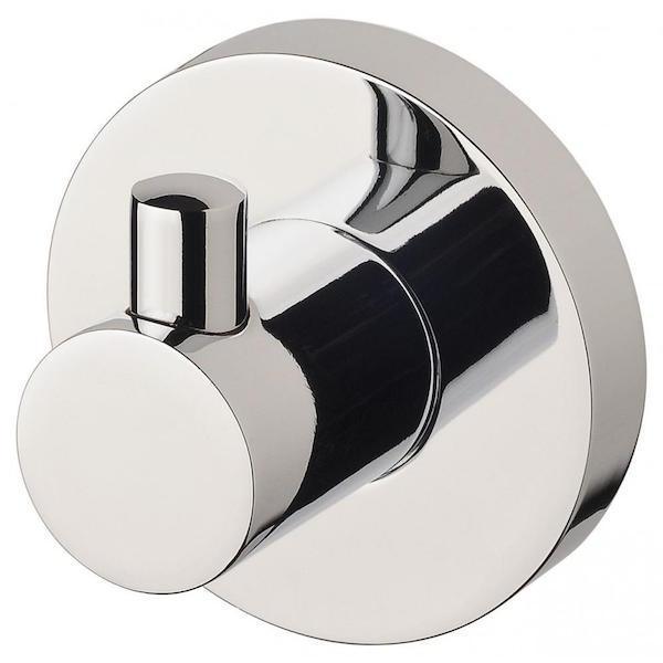 Phoenix Radii Robe Hook Round Plate - Chrome - Image 4