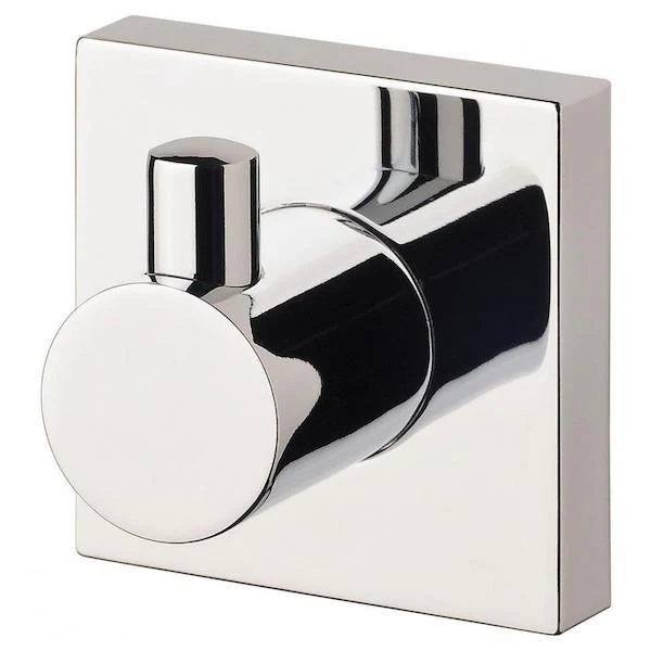 Phoenix Radii Robe Hook Square Plate - Chrome - Image 2