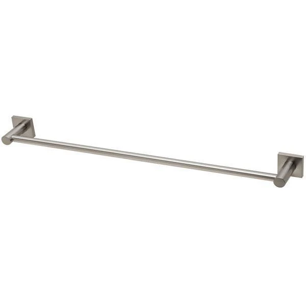 Phoenix RadII Single Towel Rail 600mm Square Plate Brushed Nickel Rs804 Bn - Image 3