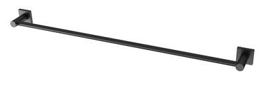Phoenix Radii Single Towel Rail 800mm   Matt Black    Square - Image 4