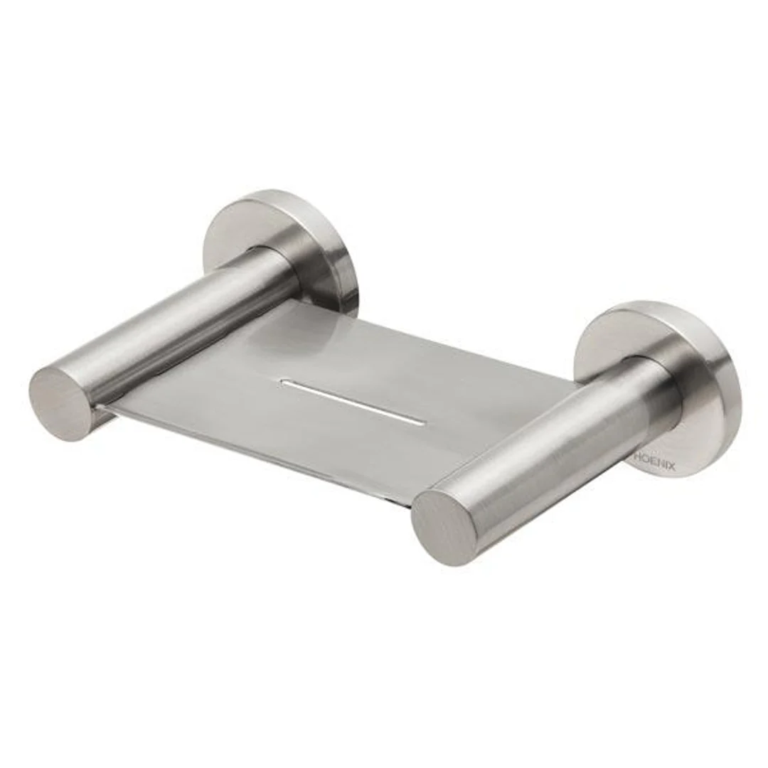 Phoenix RadII Soap Dish Round Plate-Brushed Nickel - Image 2