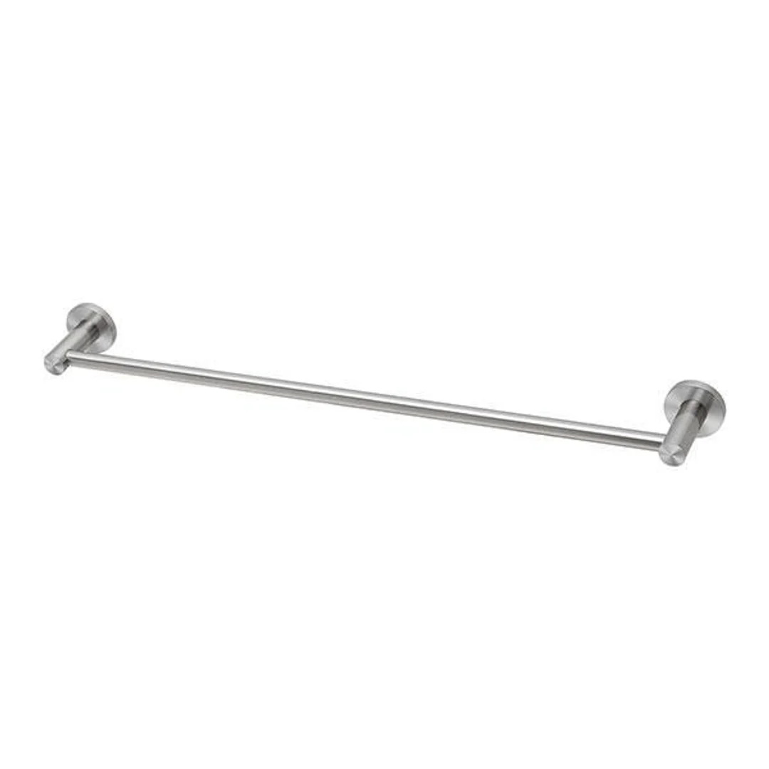 Phoenix Radii Stainless Steel Single Towel Rail Round Plate - Image 2
