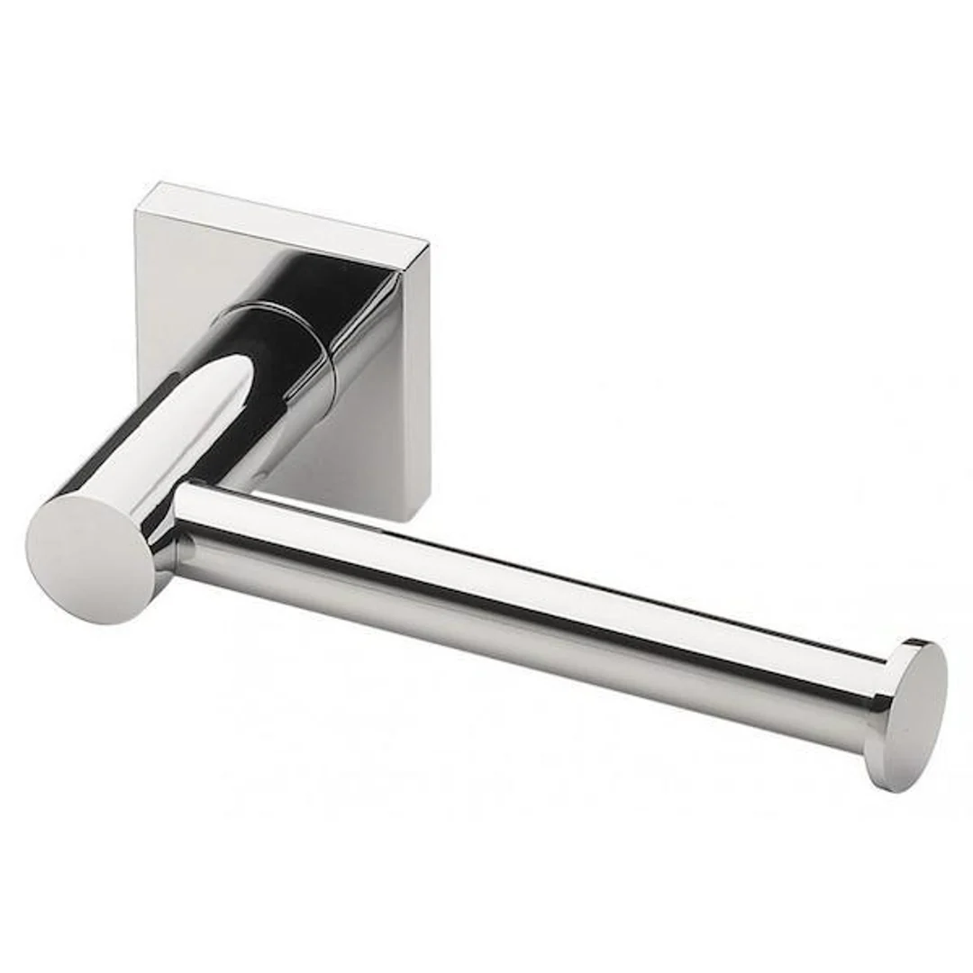 Phoenix Radii Toilet Roll Holder Square Plate - Chrome - Image 2