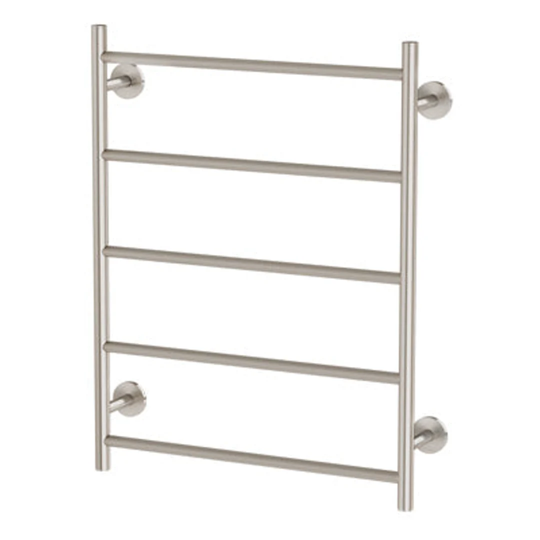 Phoenix Radii Towel Ladder 550 X 740mm Round Plate Brushed Nickel Ra870 Bn