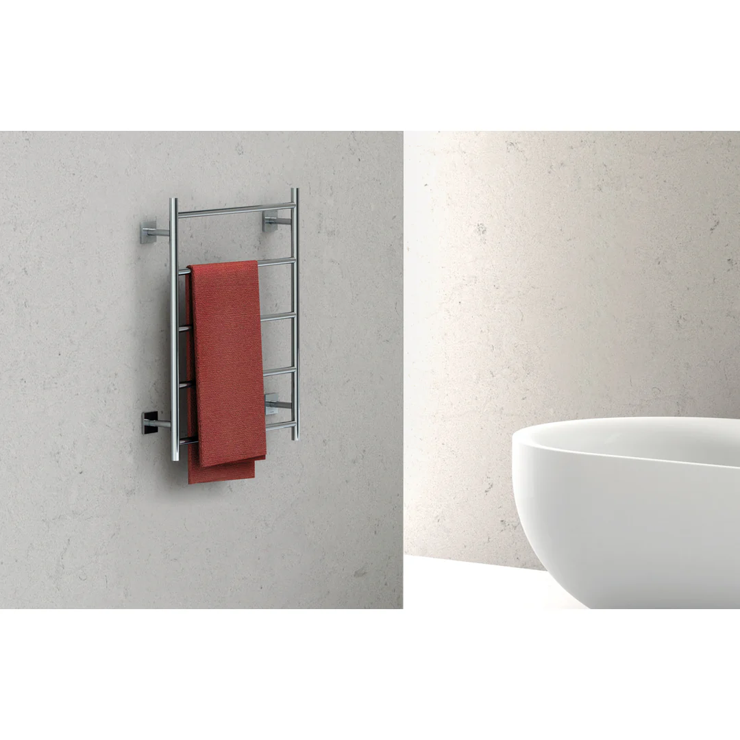 Phoenix RadII Towel Ladder 750 X 740mm Round Plate - Chrome - Image 4