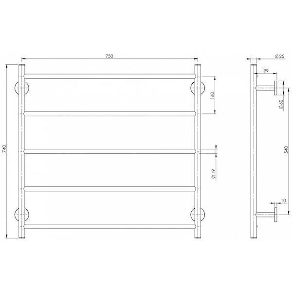 Phoenix RadII Towel Ladder Round Plate - Image 6
