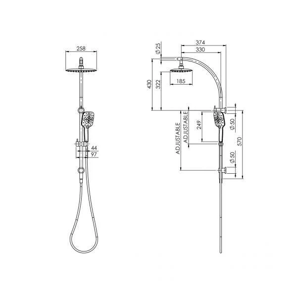 Phoenix Rush Twin Shower - Image 5