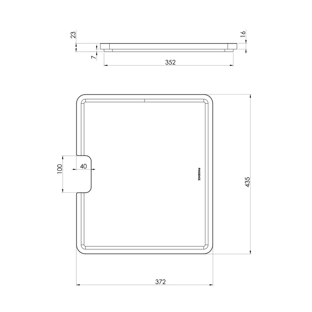 Phoenix Sink Package 1 Matte Black Sink & Stainless Steel Mixer 312-2029-51 - Image 5