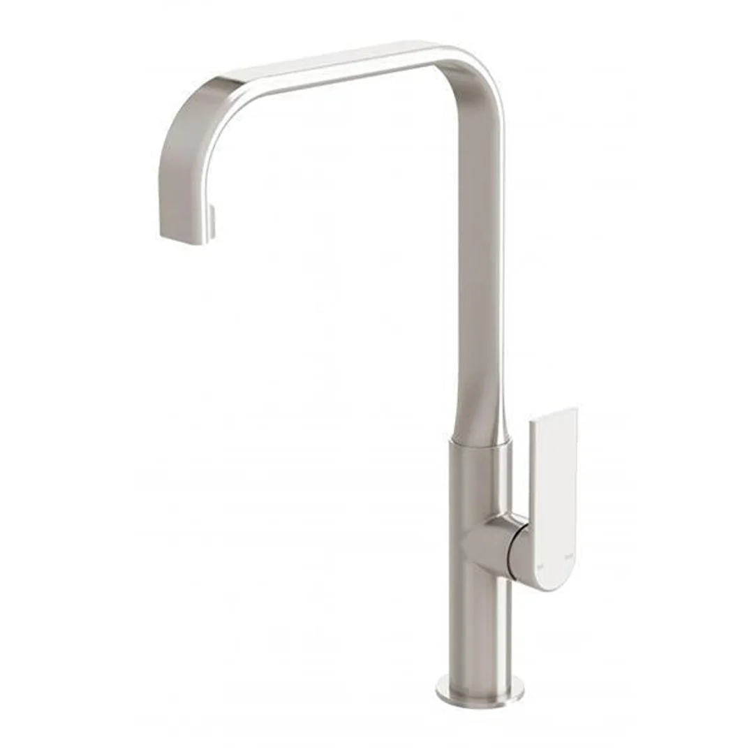 Phoenix Teel Sink Mixer 200mm Squareline - Brushed Nickel - Image 2