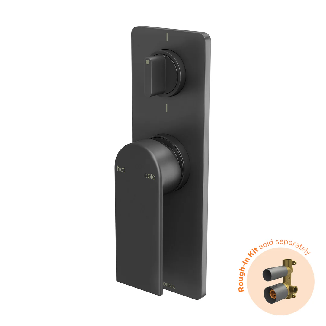 Phoenix Teel Switchmix Shower / Bath Diverter Mixer Fit-Off Kit Matte Black
