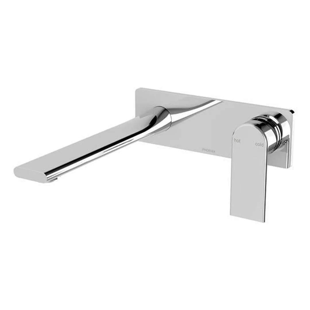 Phoenix Teel Wall Basin/Bath Mixer Set 200mm - Chrome - Image 2