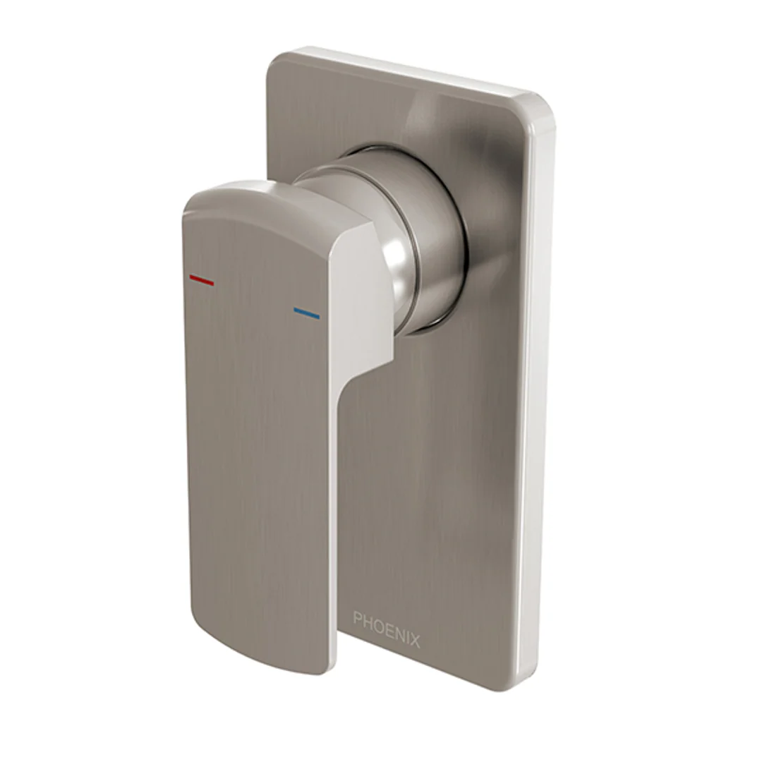 Phoenix Teva Shower/Wall Mixer Brushed Nickel - Image 2