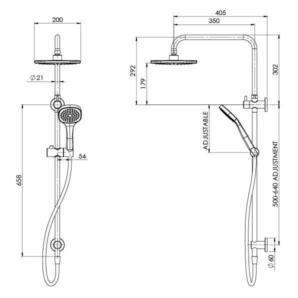 Phoenix Teva Twin Shower - Image 4