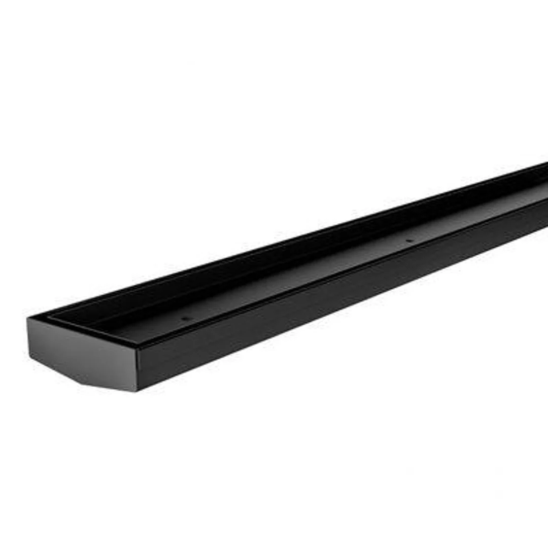 Phoenix V Channel Drain Ti 75 X 600mm Outlet 65mm Matte Black 201-1113-10
