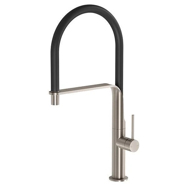 Phoenix Vido Flexible Hose Sink Mixer - Brushed Nickel - Image 4