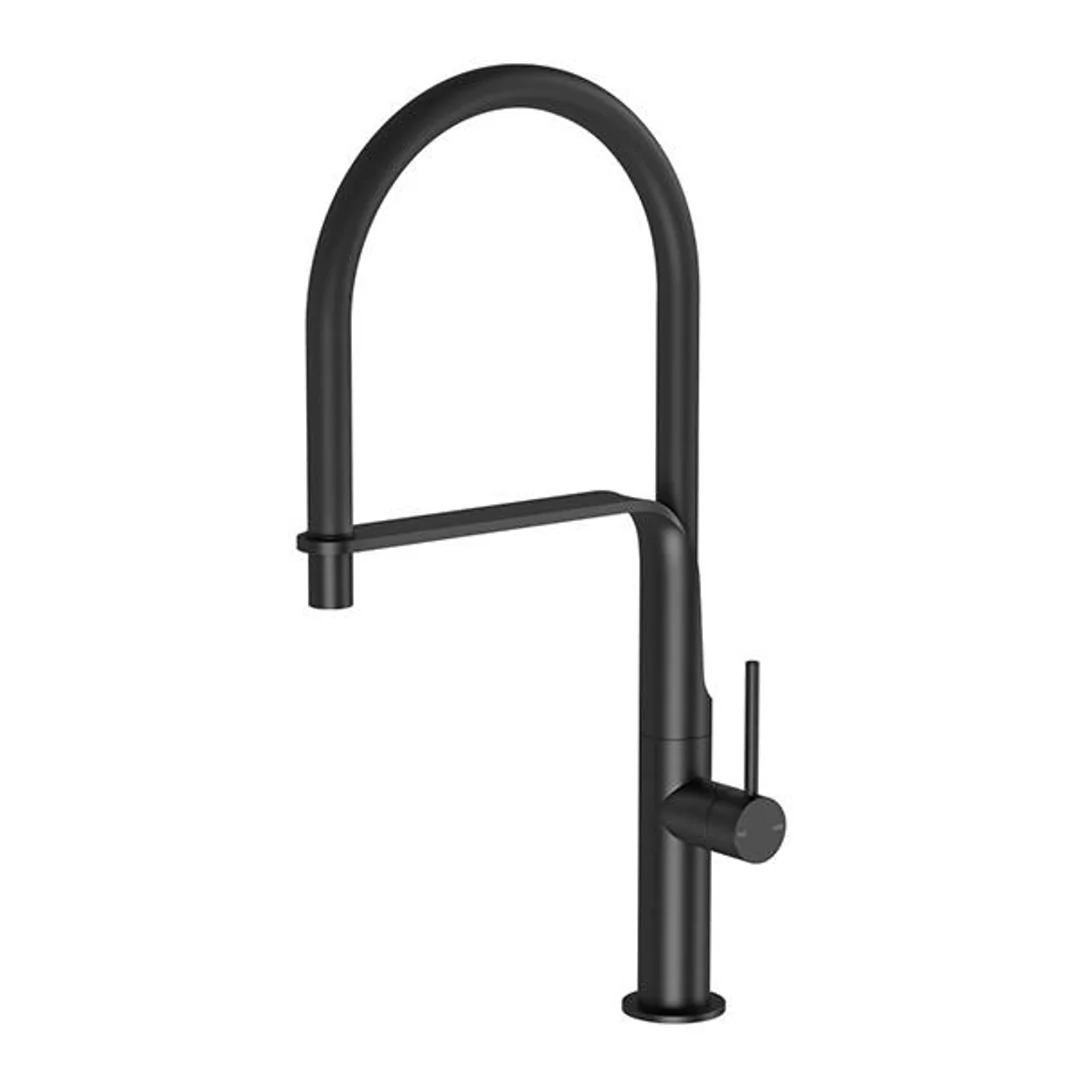 Phoenix Vido Flexible Hose Sink Mixer - Matte Black - Image 2