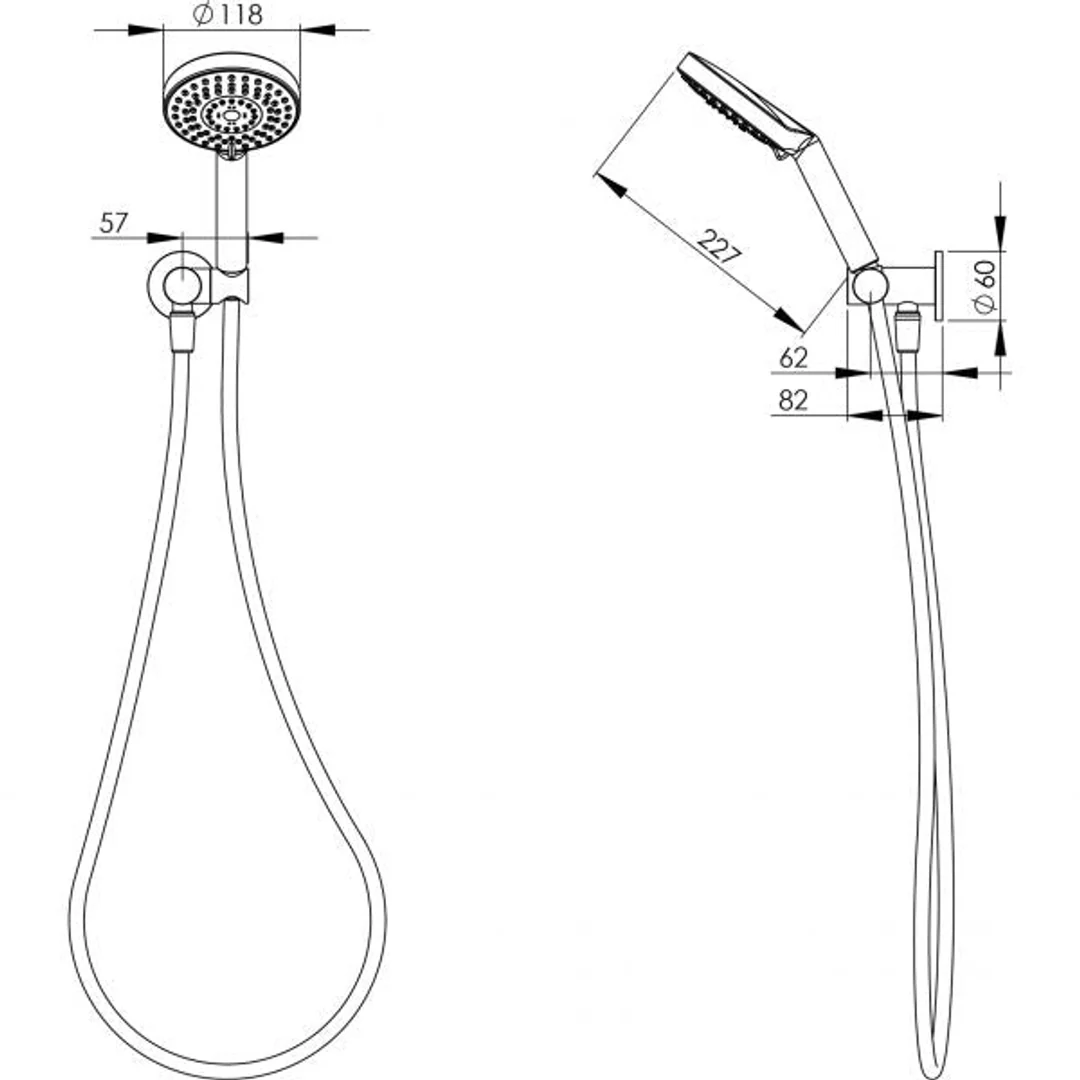 Phoenix Vivid Hand Shower-Matte Black - Image 3