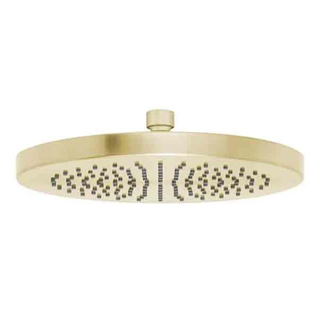 Phoenix Vivid Shower Rose 230mm Round - Brushed Gold