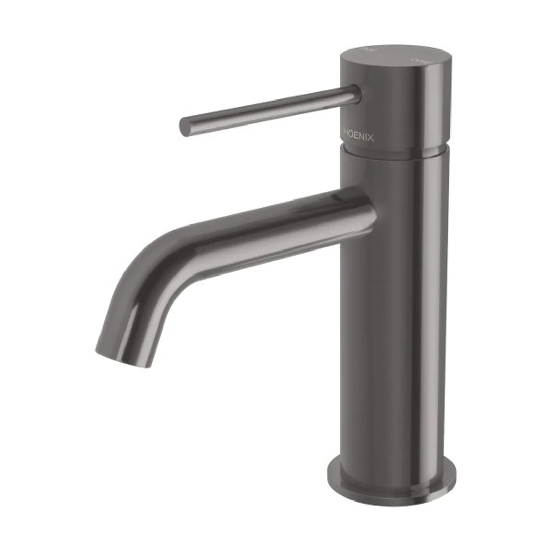 Phoenix Vivid Slimline Basin Mixer Brushed Carbon