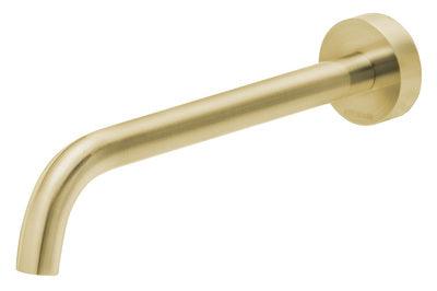 Phoenix Vivid Slimline Bath Outlet 230mm Curved Brushed Gold Vs7640-12 - Image 3