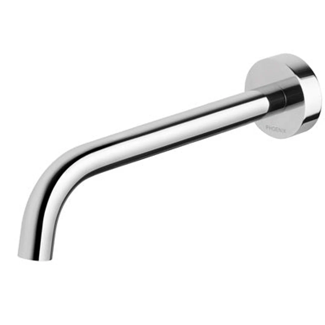 Phoenix Vivid Slimline Bath Outlet 230mm Curved - Chrome - Image 2