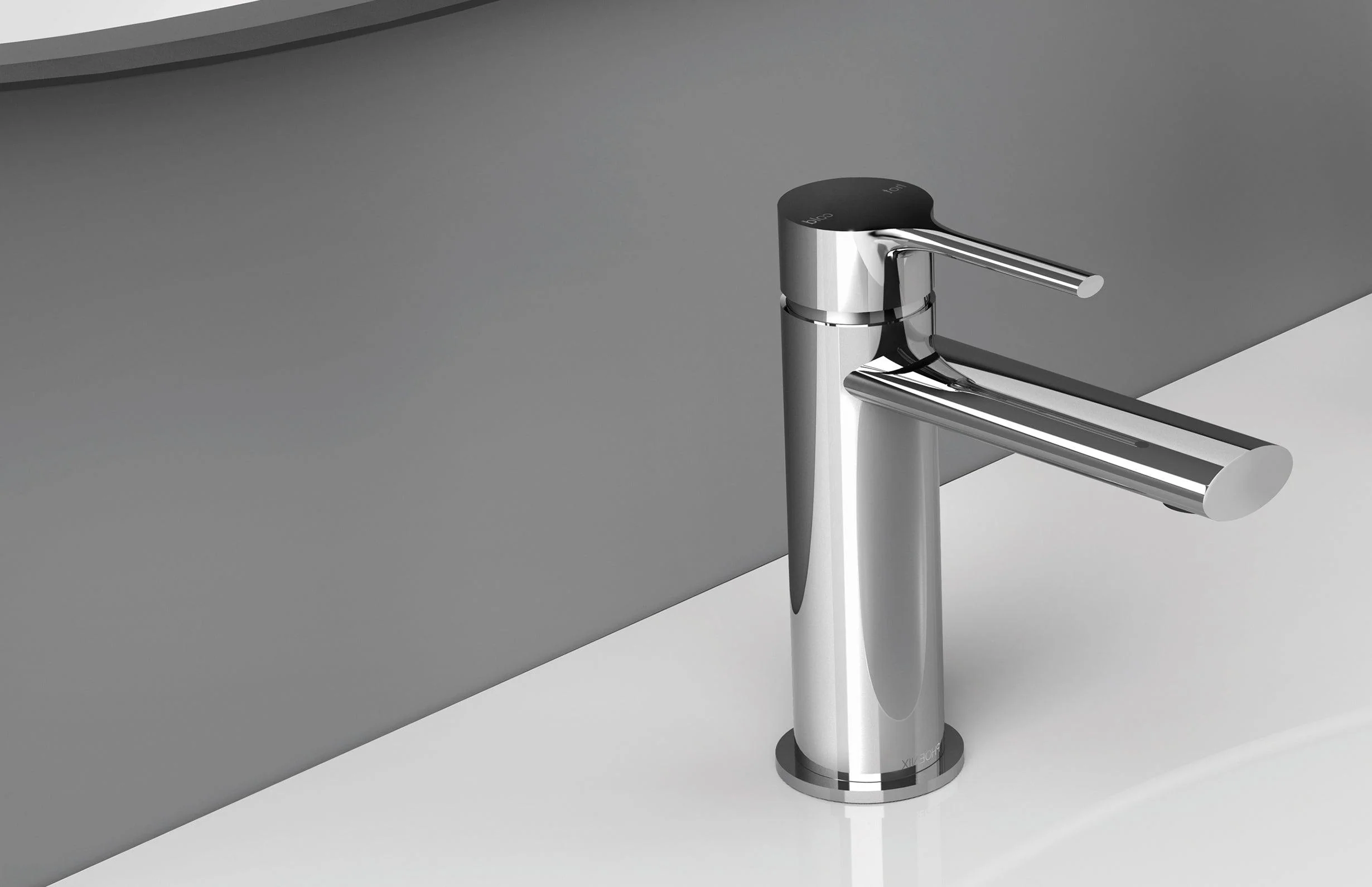 Phoenix Vivid Slimline Oval Basin Mixer - Chrome - Image 6