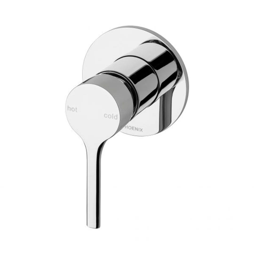Phoenix Vivid Slimline Oval Switchmix Shower/Wall Mixer - Chrome - Image 2