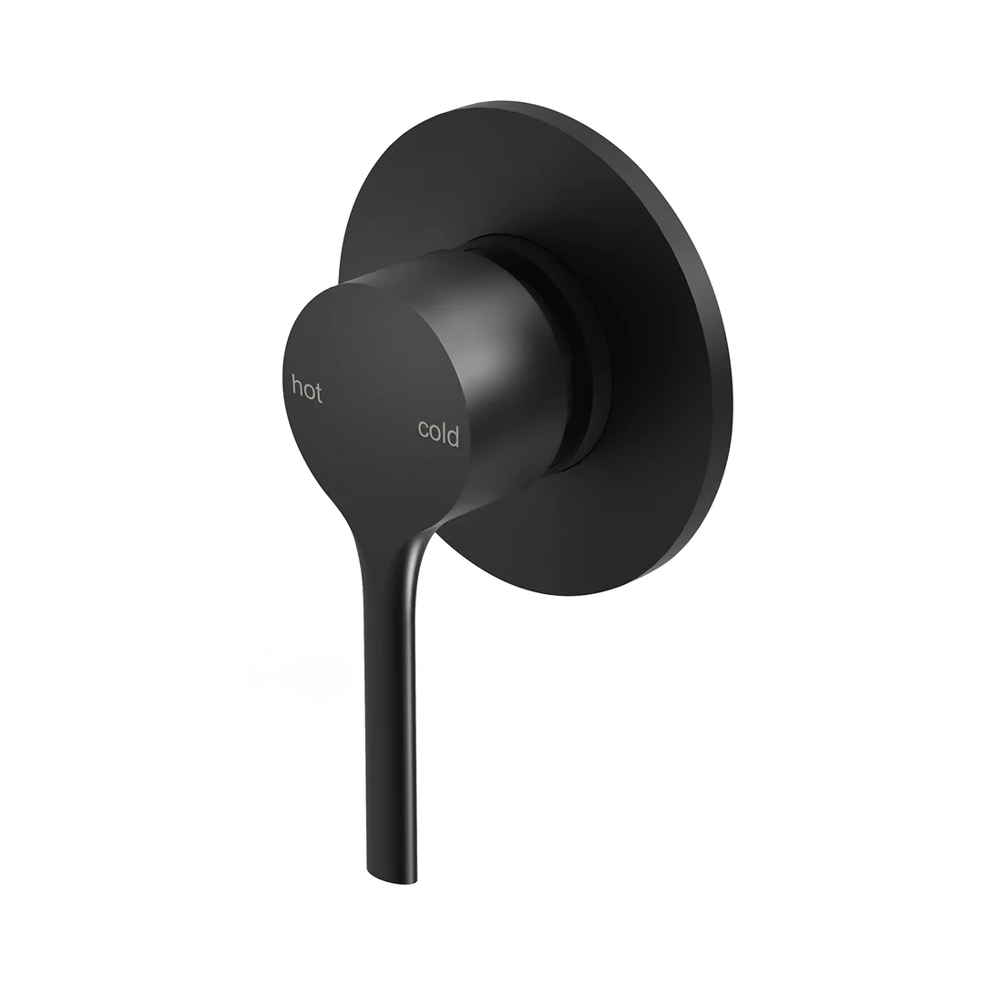 Phoenix Vivid Slimline Oval Switchmix Shower/Wall Mixer Fit-Off Kit - Matte Black - Image 2