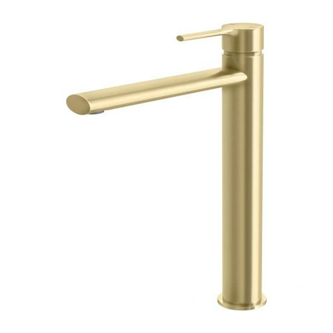Phoenix Vivid Slimline Oval Vessel Mixer Brushed Gold Vv790-12 - Image 2