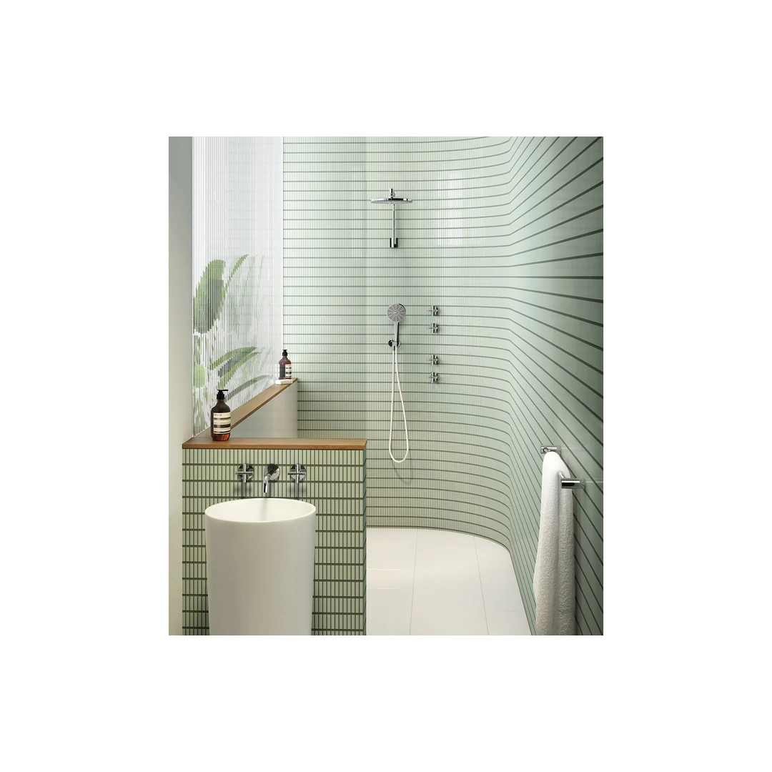 Phoenix Vivid Slimline Plus Wall Top Assemblies 15mm Ext - Chrome - Image 4