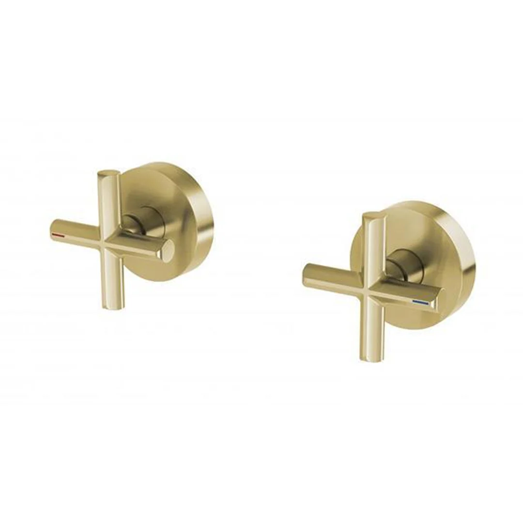 Phoenix Vivid Slimline Plus Wall Top Assemblies Brushed Gold - Image 2