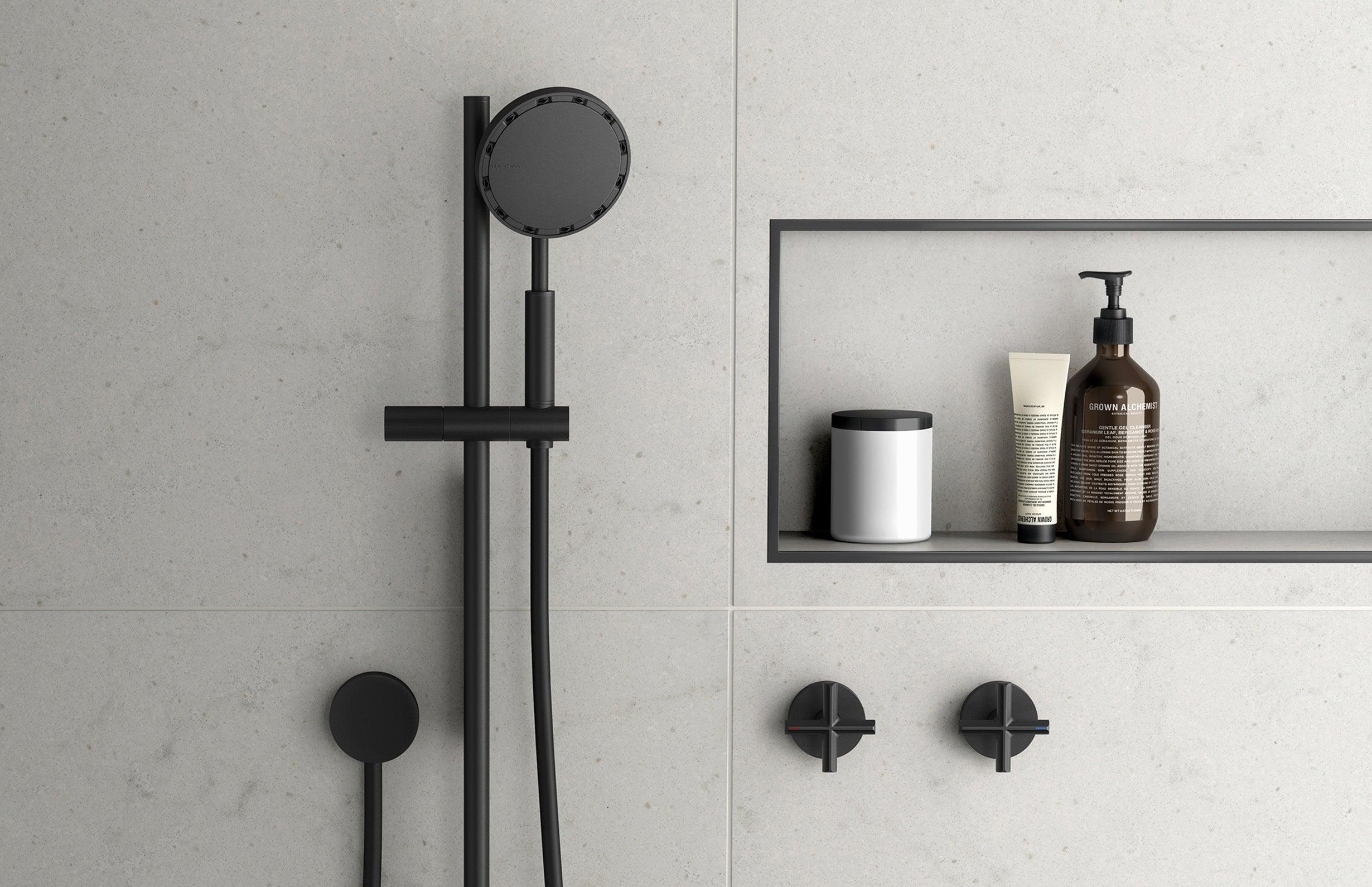 Phoenix Vivid Slimline Plus Wall Top Assemblies - Matte Black - Image 5