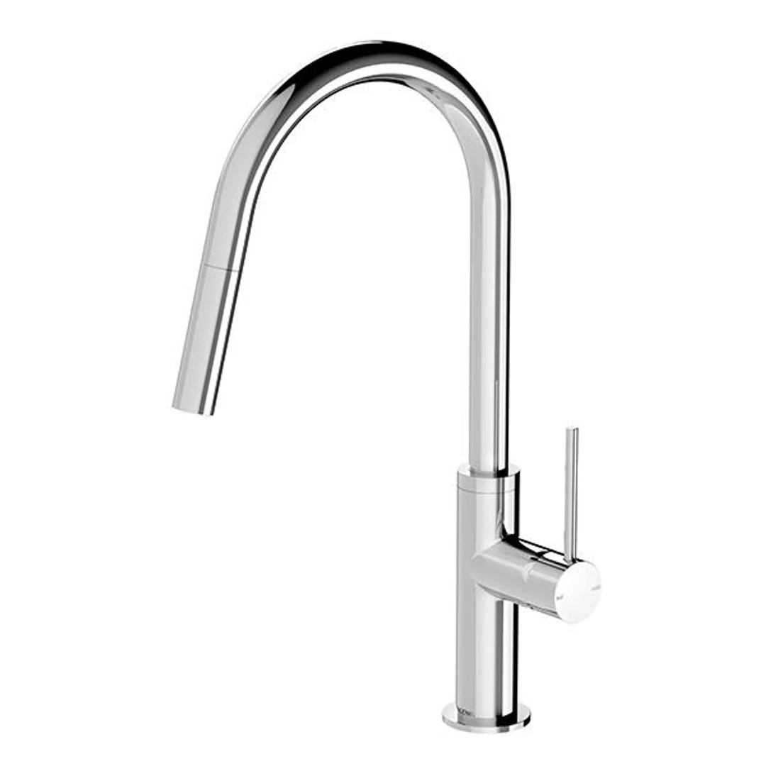 Phoenix Vivid Slimline Pull Out Sink Mixer - Chrome - Image 2