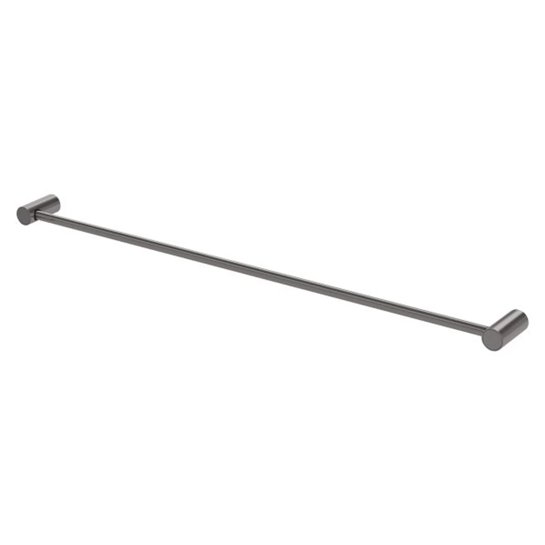 Phoenix Vivid Slimline Single Towel Rail 600mm - Brushed Carbon - Image 2