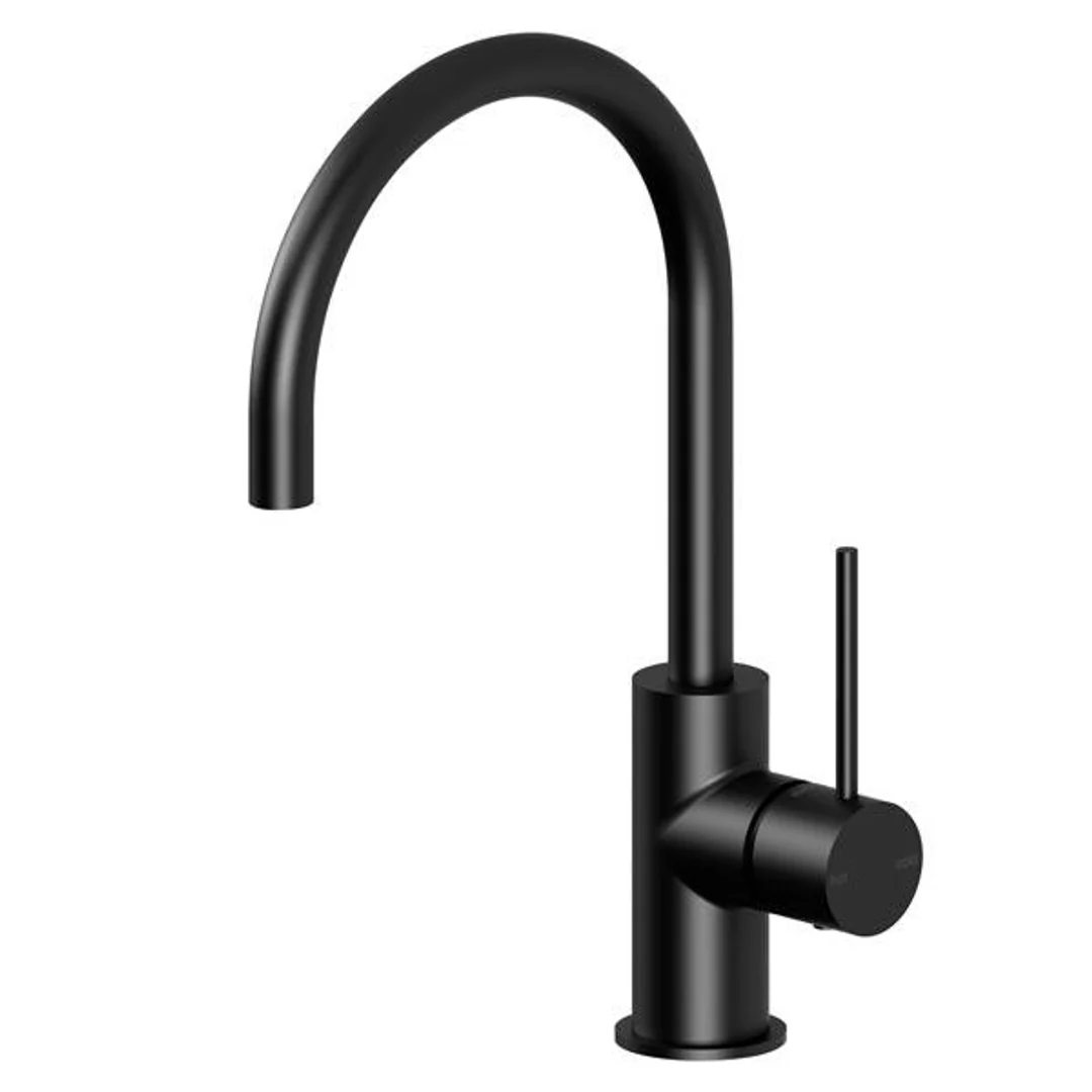 Phoenix Vivid Slimline Sink Mixer 160mm G/Neck Matt Black Vs735Mb - Image 2