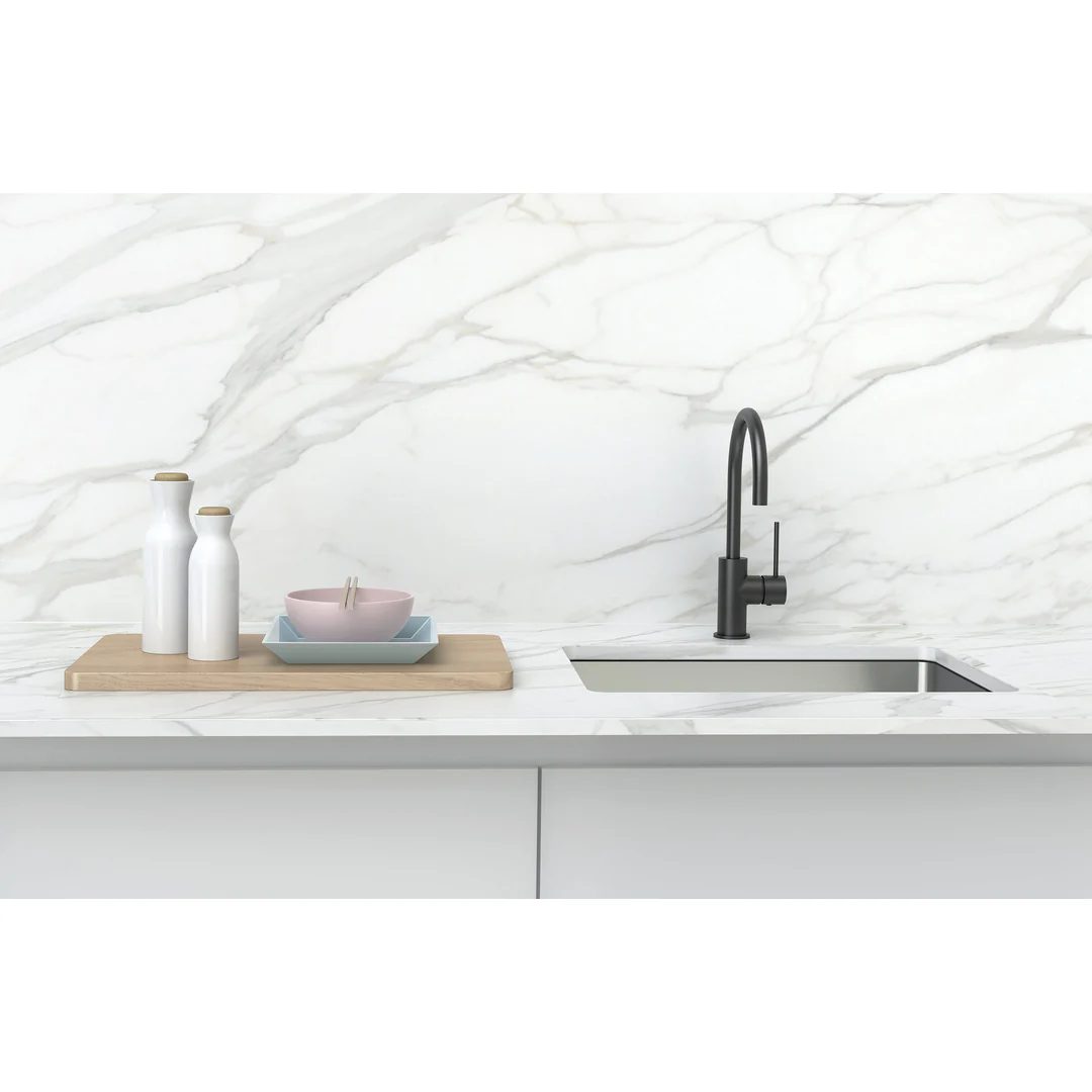 Phoenix Vivid Slimline Sink Mixer 160mm G/Neck Matt Black Vs735Mb - Image 5