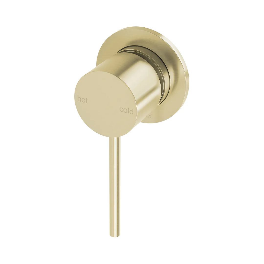 Phoenix Vivid Slimline Switchmix Shower/Wall Mixer 60mm Backplate Fit-Off Kit - Brushed Gold - Image 2