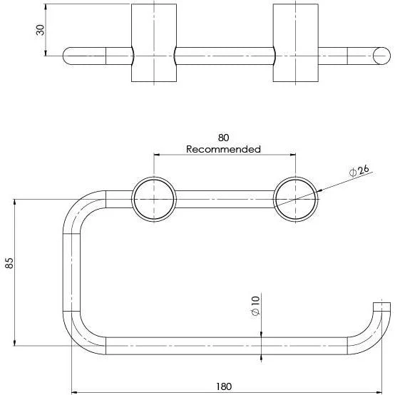Phoenix Vivid Slimline Toilet Roll Holder - Image 5
