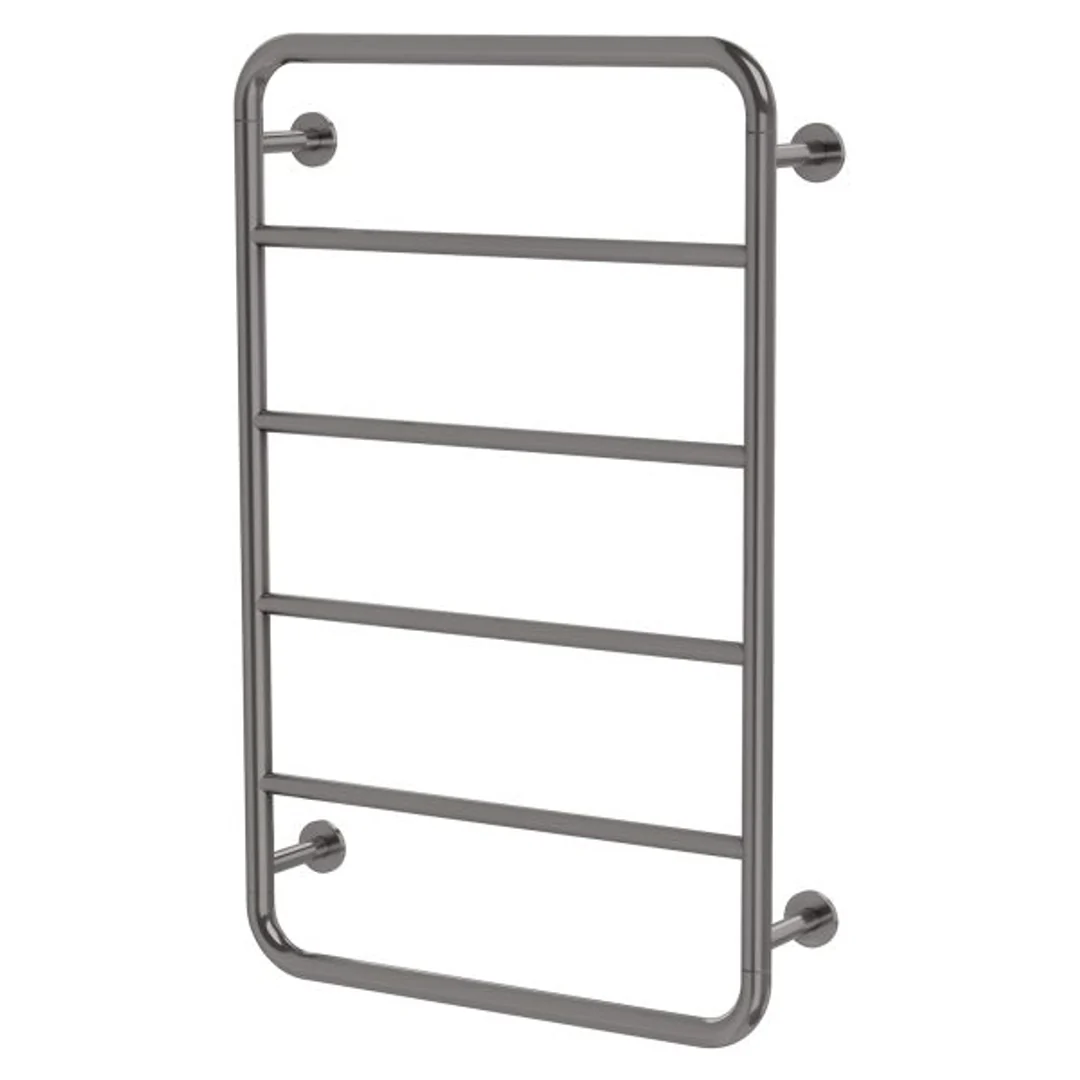 Phoenix Vivid Slimline Towel Ladder 800 X 500mm - Brushed Carbon - Image 2