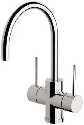 Phoenix Vivid Slimline Twin Hdl Sink Mixer 160mm Gooseneck - Chrome - Image 4