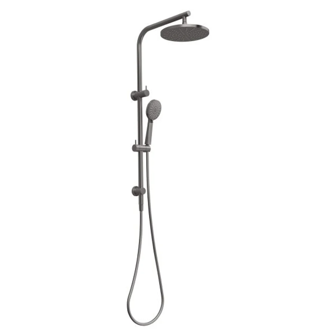 Phoenix Vivid Slimline Twin Shower - Brushed Carbon - Image 2